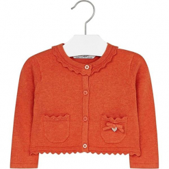 Sweter w kolorze pomarańczowym. Swetry dziewczęce marki FOUGANZA. W wyprzedaży za 67.95 zł.