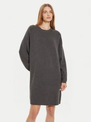 Marc O'Polo Sukienka dzianinowa 408 6006 67107 Szary Oversize. Szare sukienki damskie Marc O'Polo, bez wzorów, z bawełny, bez ramiączek. Za 429.99 zł.