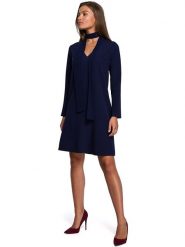 Stylove Sukienka w kolorze granatowym rozmiar: XL. Niebieskie sukienki damskie Stylove, bez wzorów, bez ramiączek. Za 150.02 zł.