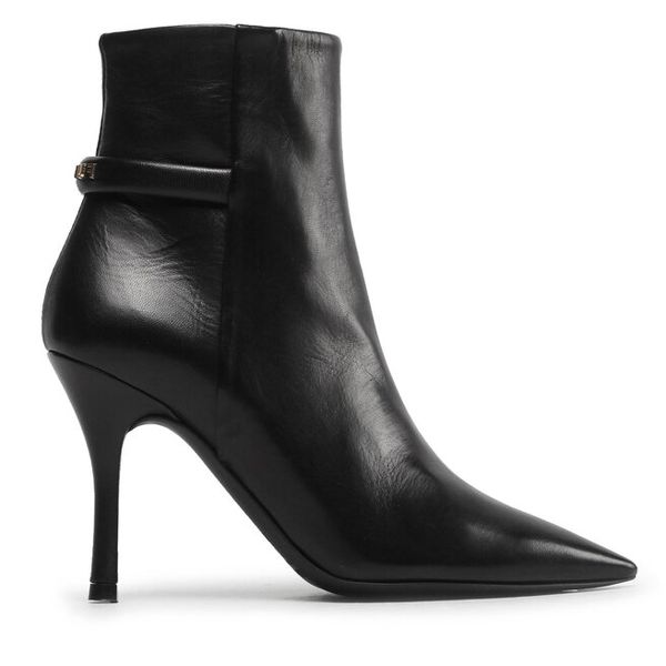 Botki Furla. Czarne botki damskie Furla, bez obcasa, na szpilce, bez zapięcia. Za 1,439.00 zł.