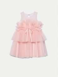 Abel & Lula Sukienka elegancka 5036 Pomarańczowy Regular Fit. Brązowe sukienki dziewczęce Abel & Lula, bez wzorów, z syntetyku, bez ramiączek. Za 389.99 zł.