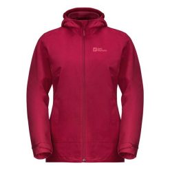 Kurtka uniwersalna damska Jack Wolfskin 11156212160. Czerwone kurtki damskie Jack Wolfskin, uniwersalny, bez wzorów, z syntetyku, z kapturem. Za 842.95 zł.