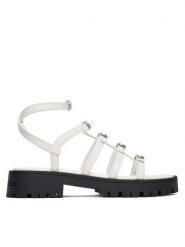 Marc Jacobs Sandały The Tiki 2S5FSA001F06 Biały. Białe sandały damskie Marc Jacobs, bez wzorów, ze skóry, bez obcasa, na płaskiej podeszwie, bez zapięcia. Za 1,239.00 zł.