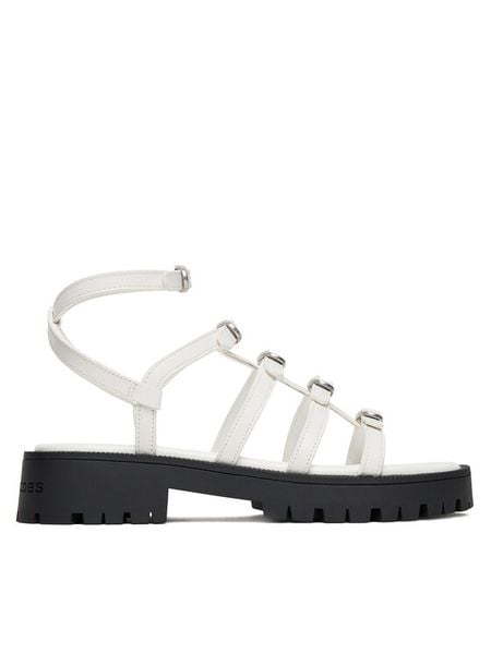 Marc Jacobs Sandały The Tiki 2S5FSA001F06 Biały. Białe sandały damskie Marc Jacobs, bez wzorów, ze skóry, bez obcasa, na płaskiej podeszwie, bez zapięcia. Za 1,549.00 zł.