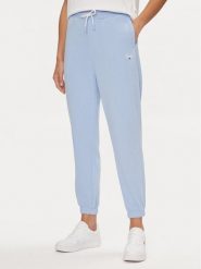 Tommy Jeans Spodnie dresowe Script DW0DW17771 Błękitny Relaxed Fit. Niebieskie spodnie dresowe damskie Tommy Jeans, l, bez wzorów, z dresówki. Za 469.99 zł.