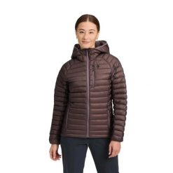 Kurtka puchowa damska z kapturem Black Diamond Deploy 0,1. Fioletowe kurtki sportowe damskie Black Diamond, m, bez wzorów, z nylonu, z kapturem. Za 1,488.75 zł.