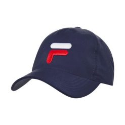 Czapka tenisowa z daszkiem Fila Cap Max. Niebieskie czapki z daszkiem damskie Fila, bez wzorów. Za 79.00 zł.