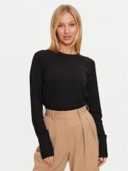 Guess Jeans Sweter W4BR83 Z3HO2 Czarny Regular Fit. Czarne swetry klasyczne damskie Guess Jeans, xxl, z jeansu, bez kołnierzyka. Za 239.99 zł.
