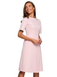 Stylove Sukienka w kolorze jasnoróżowym rozmiar: L. Różowe sukienki damskie Stylove, bez wzorów, bez ramiączek. Za 205.45 zł.
