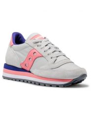 Saucony Sneakersy "Jazz Triple" w kolorze szaro-różowym rozmiar: 38. Różowe obuwie sportowe damskie Saucony, z materiału, bez zapięcia. Za 215.21 zł.