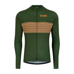 Damska koszulka rowerowa z długim rękawem - Onwards One. Zielone koszulki damskie KEADA SPORTS, s, bez wzorów, bez kołnierzyka, bez ramiączek. Za 332.00 zł.