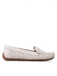 Lasocki Mokasyny EST-AMRITA-02 Biały. Białe mokasyny damskie Lasocki, ze skóry, bez obcasa. Za 118.99 zł.