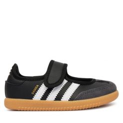 Baleriny adidas. Czarne baleriny dziewczęce Adidas, bez wzorów, bez obcasa, bez zapięcia. Za 219.99 zł.