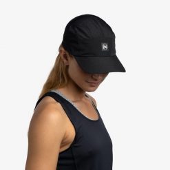Czapka z daszkiem BUFF SPEED CAP SOLID BLACK. Czarne czapki z daszkiem damskie Buff, bez wzorów. Za 99.65 zł.