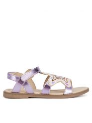 Lasocki Young Sandały REG 7540-6A Fioletowy. Fioletowe sandały dziewczęce Lasocki Young, ze skóry, bez obcasa, bez zapięcia. Za 129.99 zł.