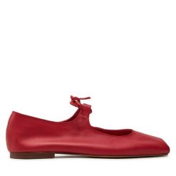 Baleriny Balagan. Czerwone balerinki damskie BALAGAN, bez wzorów. Za 569.99 zł.