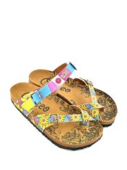 Calceo Japonki ze wzorem rozmiar: 41. Klapki damskie Calceo, bez wzorów, z materiału, z otwartym noskiem, bez obcasa, bez zapięcia. Za 165.99 zł.