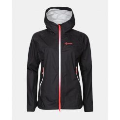 Damska kurtka typu hardshell Kilpi HURRICANE-W. Czarne kurtki damskie Kilpi, bez wzorów, z hardshellu, bez kaptura. Za 835.17 zł.