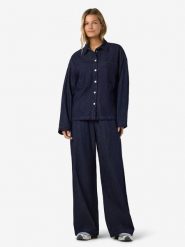 Noisy may Koszula dżinsowa w kolorze granatowym rozmiar: S. Niebieskie koszule damskie Noisy may, s, bez wzorów, z bawełny, bez kołnierzyka, bez ramiączek. Za 139.95 zł.
