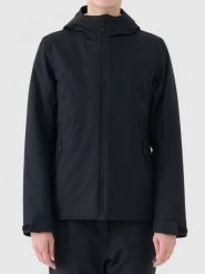 4F Kurtka narciarska w kolorze czarnym rozmiar: XL. Czarne kurtki sportowe damskie 4F, m, bez wzorów, z puchu, bez kaptura. Za 232.23 zł.