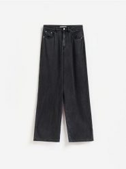 Jeansy straight - szary. Szare jeansy damskie Reserved. Za 139.99 zł.