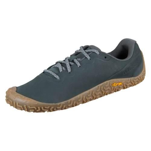 Buty do biegania damskie Merrell Vapor Glove 6. Zielone obuwie sportowe damskie Merrell, z gumy, bez zapięcia, do biegania. Za 633.00 zł.