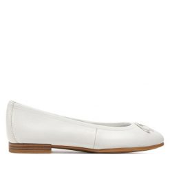 Baleriny Tamaris. Białe balerinki damskie Tamaris, bez wzorów. Za 209.99 zł.