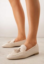 Beżowe Ażurowe Mokasyny VICES Ozdobione Frędzlami Catiana. Brązowe mokasyny damskie Born2be, z jeansu, bez obcasa. Za 89.99 zł.