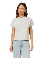 Scotch & Soda Koszulka w kolorze kremowym rozmiar: L. Brązowe bluzki damskie Scotch & Soda, l, bez wzorów, bez kołnierzyka, bez ramiączek. Za 149.66 zł.