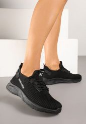 Czarne Buty Sportowe Sneakersy z Elastyczną Cholewką Ulithiela. Czarne obuwie sportowe casual damskie Born2be, z jeansu, trekkingowe. Za 64.99 zł.