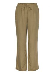 Pieces Spodnie w kolorze khaki rozmiar: XS. Brązowe spodnie materiałowe damskie Pieces, bez wzorów, z materiału. Za 43.78 zł.