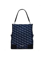 Desigual Torebka Arco Lovert 24WAXA38 Granatowy. Niebieskie torebki klasyczne damskie Desigual, z materiału, bez dodatków. Za 349.99 zł.