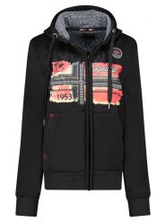 Geographical Norway Bluza "Farlotte" w kolorze czarnym rozmiar: XXL. Czarne bluzy damskie Geographical Norway, xxl, z aplikacjami, bez kaptura. Za 131.74 zł.