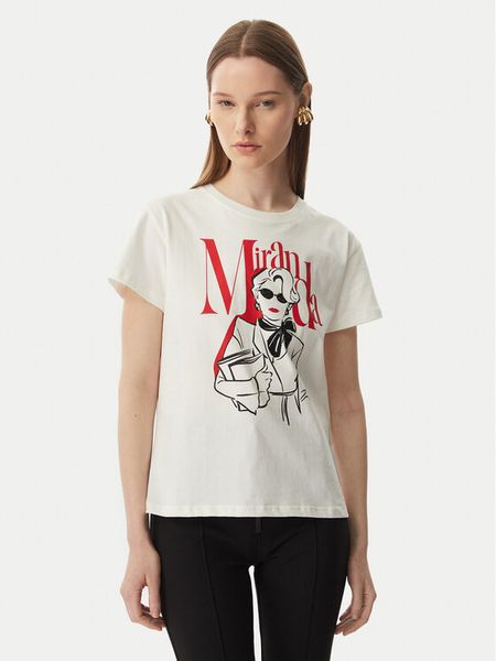 Rinascimento T-Shirt CFC0129301003 Biały Regular Fit. Białe t-shirty damskie Rinascimento, m, bez wzorów, z bawełny, bez kołnierzyka. Za 160.99 zł.