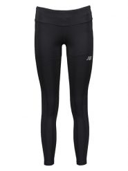 New Balance Legginsy sportowe w kolorze czarnym rozmiar: L. Czarne legginsy sportowe damskie New Balance, l, bez wzorów, z materiału, z podwyższonym stanem, outdoorowe. Za 122.96 zł.