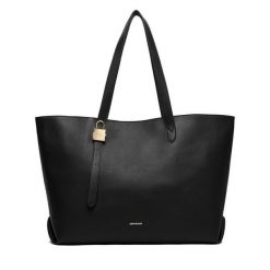 Torebka GINO ROSSI. Czarne shopper bag Gino Rossi, bez wzorów, bez dodatków. Za 329.99 zł.