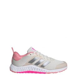 Buty treningowe Everyset. Białe obuwie sportowe damskie Adidas, z materiału, na fitness i siłownię. W wyprzedaży za 363.05 zł.