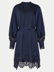 Bruuns Bazaar Sukienka codzienna Felicia BBW4269 Granatowy Loose Fit. Niebieskie sukienki damskie Bruuns Bazaar, bez wzorów, z syntetyku, bez ramiączek. Za 479.99 zł.