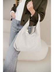 Anna Morellini Skórzany shopper bag "Nicolina" w kolorze kremowym - 41 x 42 x 11 cm rozmiar: onesize. Brązowe shopper bag Anna Morellini, bez wzorów, z materiału, na ramię, bez dodatków. Za 319.88 zł.