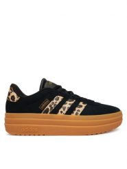 Adidas Sneakersy Vl Court Bold KJ0295 Czarny. Czarne obuwie sportowe damskie Adidas, ze skóry, bez zapięcia. Za 349.99 zł.