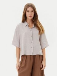 Vero Moda Koszula Linn 10306820 Szary Relaxed Fit. Szare koszule damskie Vero Moda, m, bez wzorów, z wiskozy, bez kołnierzyka, bez ramiączek. Za 89.99 zł.