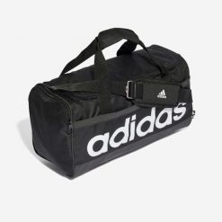 Torba duffel ADIDAS S. Białe torby sportowe Adidas, bez wzorów, z materiału. Za 89.99 zł.