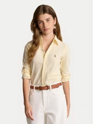 Polo Ralph Lauren Koszula 211910131004 Żółty Regular Fit. Żółte koszule damskie Polo Ralph Lauren, m, bez wzorów, z bawełny, bez kołnierzyka, bez ramiączek. Za 569.99 zł.
