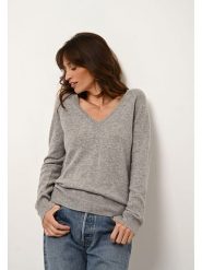 Just Cashmere Kaszmirowy sweter "Phoebe" w kolorze szarym rozmiar: XL. Szare swetry klasyczne damskie Just Cashmere, xl, z kaszmiru, bez kołnierzyka. Za 460.12 zł.