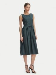 Marella Sukienka codzienna Kabala 2615221232 Zielony Regular Fit. Zielone sukienki damskie Marella, bez wzorów, z bawełny, bez ramiączek. Za 649.99 zł.