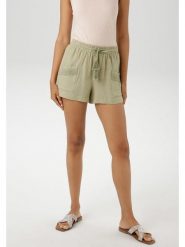 Aniston Szorty w kolorze zielonym rozmiar: 40. Zielone szorty damskie Aniston, bez wzorów, z bawełny, z podwyższonym stanem. Za 65.99 zł.