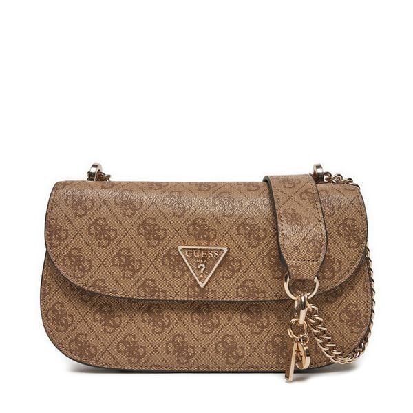 Torebka Guess. Brązowe torebki klasyczne damskie Guess, bez dodatków. Za 319.99 zł.