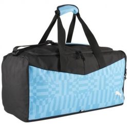 Torba sportowa Puma Individualrise. Niebieskie torby sportowe Puma, bez wzorów, z materiału. Za 147.99 zł.