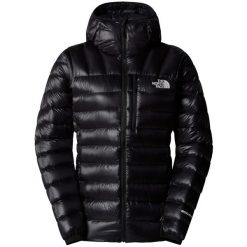 Kurtka sportowa damska Summit Breithorn Hoodie. Czarne kurtki sportowe damskie The North Face, l, bez wzorów, z materiału, z kapturem. Za 1,149.99 zł.