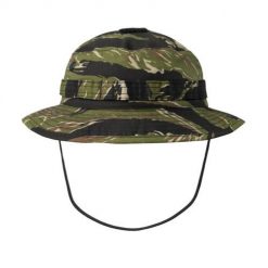 Kapelusz turystyczny Boonie Mk2 Tiger Stripe. Brązowe kapelusze damskie HELIKON-TEX, bez wzorów, sportowe. Za 80.99 zł.